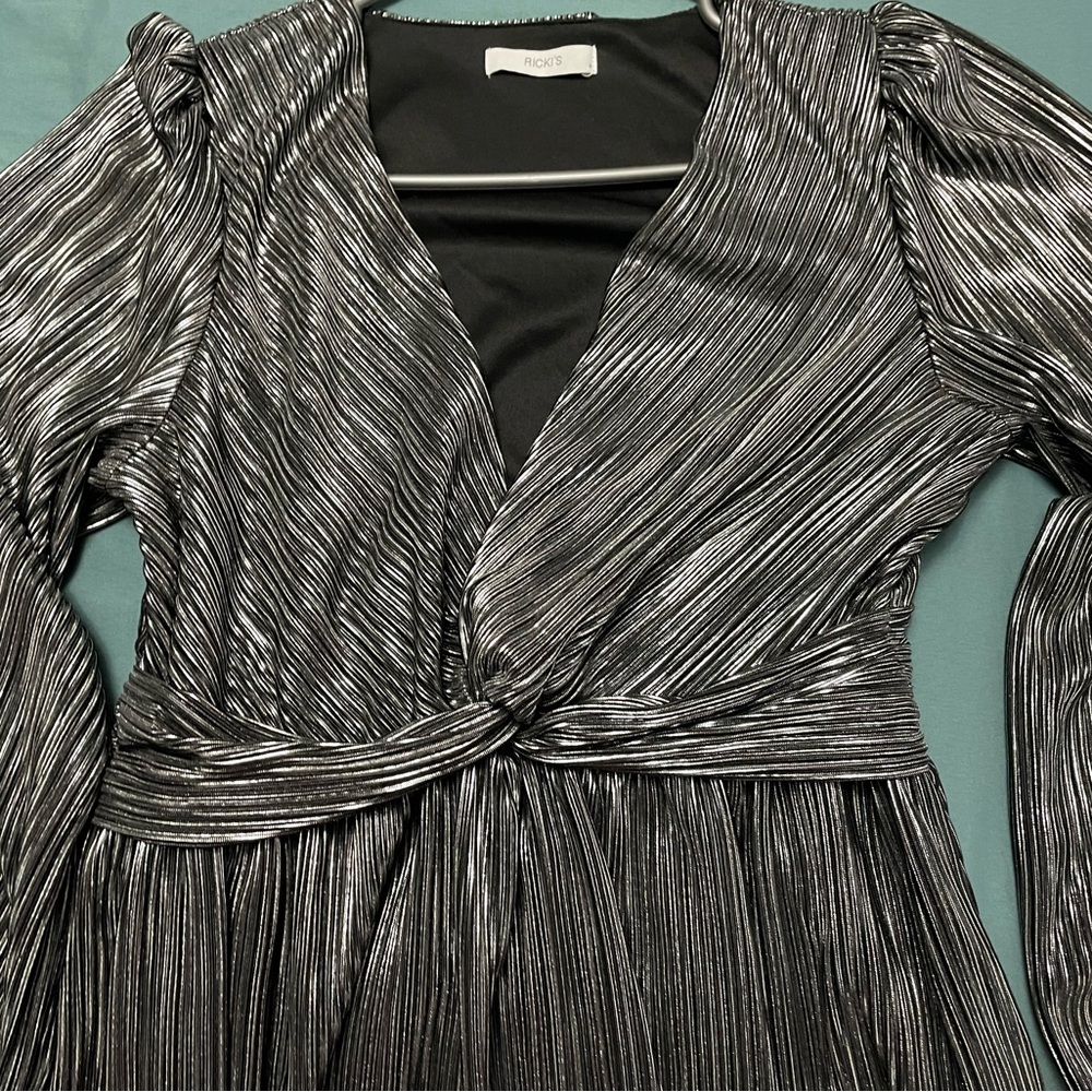 Silver Metallic Dress Fancy Dress for Any Occasion